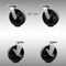 Service Caster 8 Inch SS Glass Filled Nylon Caster Set with Roll Bearings 2 Swivel Lock 2 Brake SCC-SS30S820-GFNR-BSL-2-TLB-2 - alternate 1